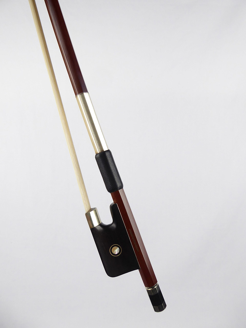 4/4 Brazilwood Double Bass Bow - French Type, Natural Horse Hair, Handmade For Advanced Players